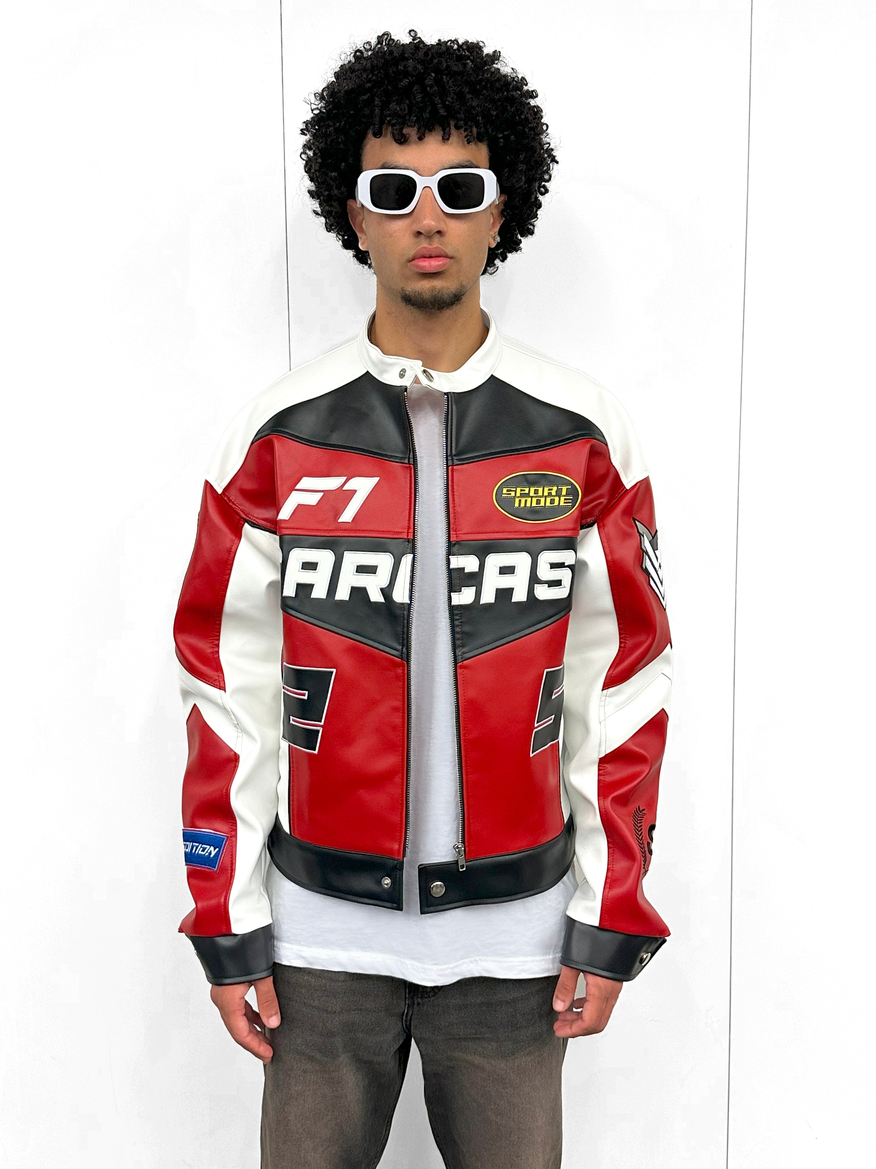Men's Red Racer Jacket