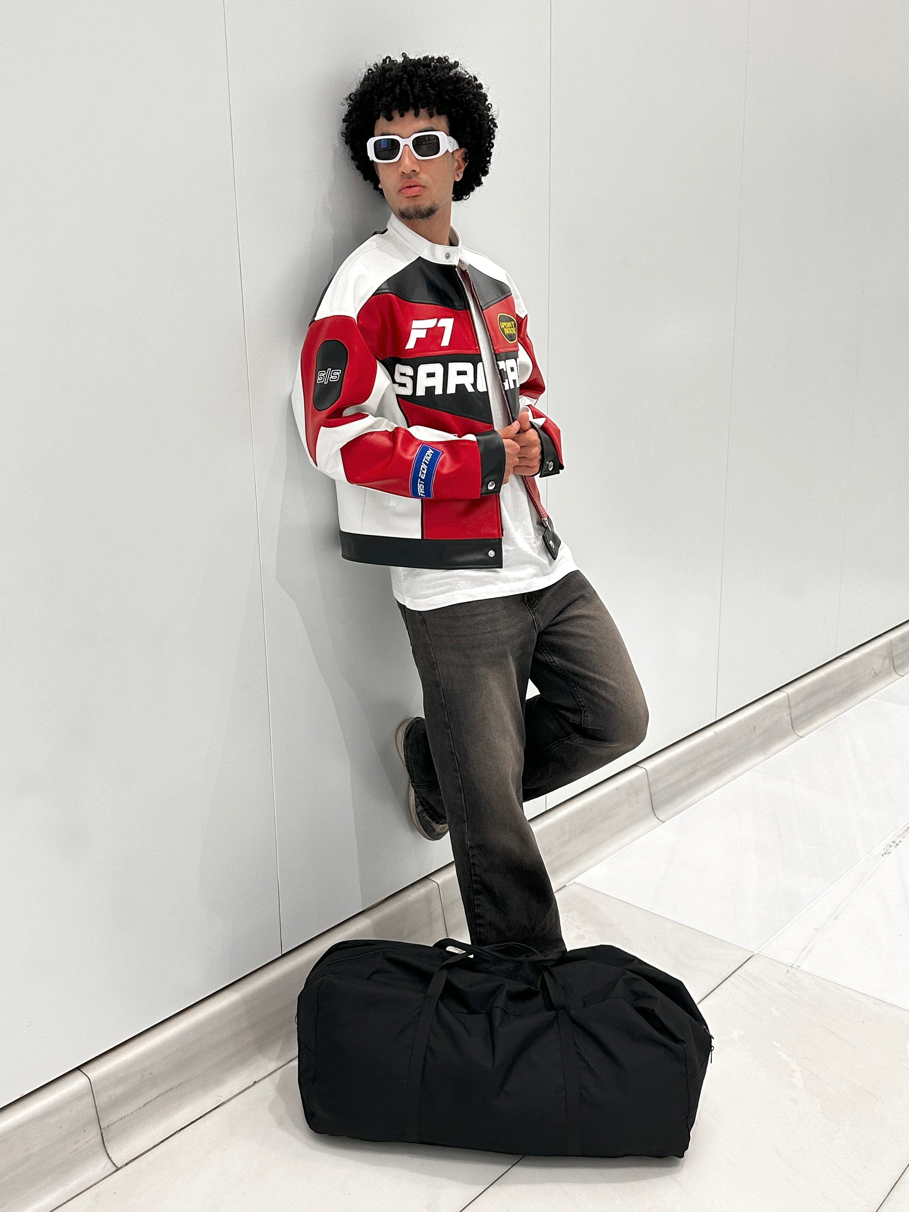 Men's Red Racer Jacket