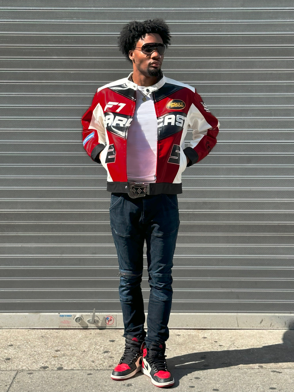 Men's Red Racer Jacket