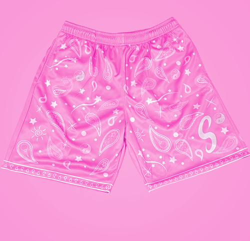 Bandana Paisley Shorts - Camila Pink